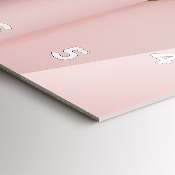 Square wall clock Tulip flower bouquet