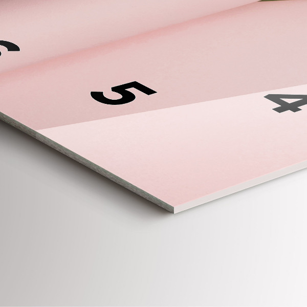 Square wall clock Tulip flower bouquet