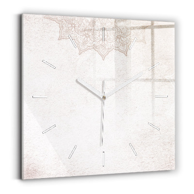 Square wall clock Decorative pattern