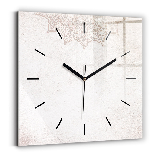 Square wall clock Decorative pattern