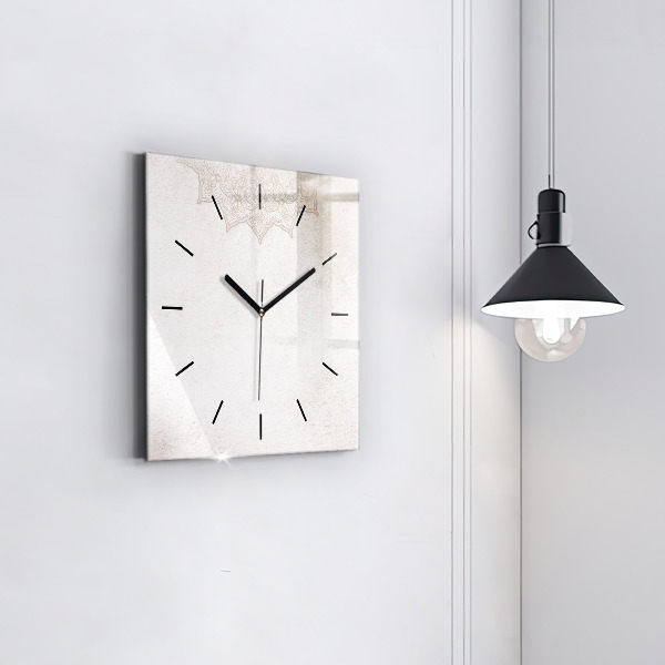 Square wall clock Decorative pattern