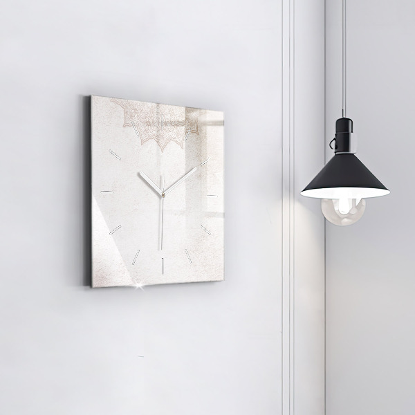 Square wall clock Decorative pattern