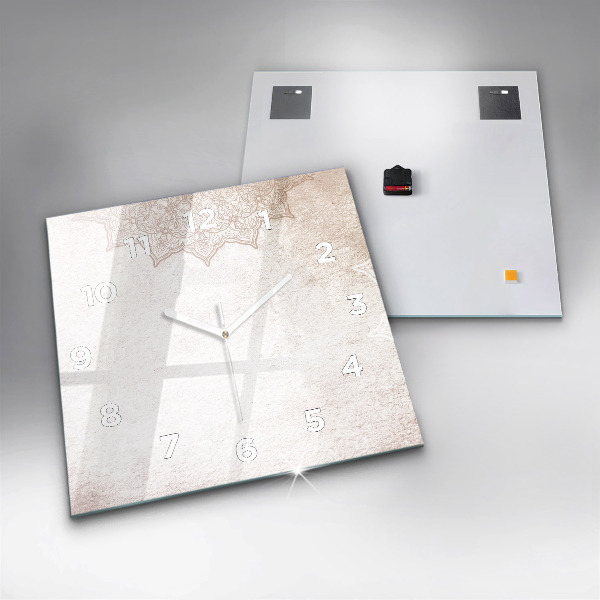 Square wall clock Decorative pattern