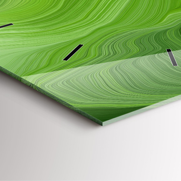 Square wall clock Modern waves