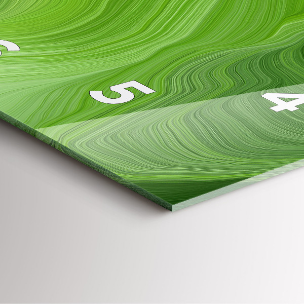 Square wall clock Modern waves