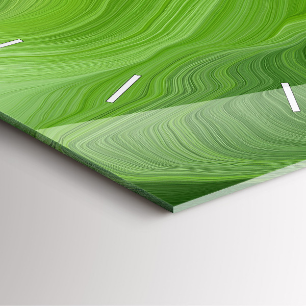 Square wall clock Modern waves