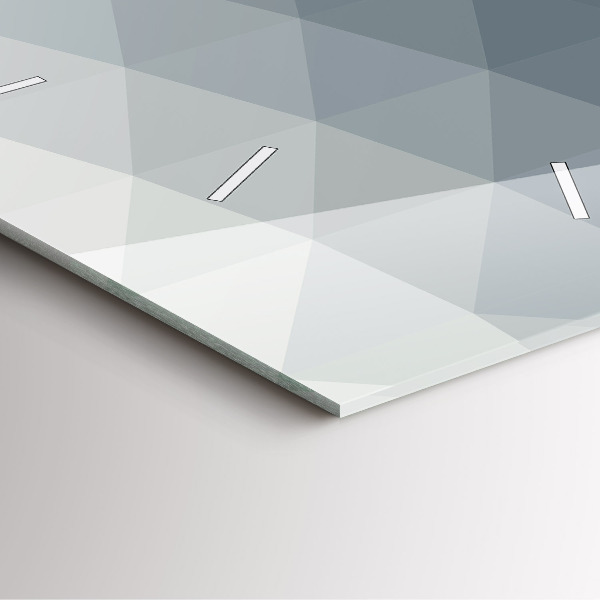 Square wall clock Gray abstraction