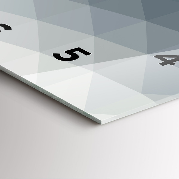 Square wall clock Gray abstraction