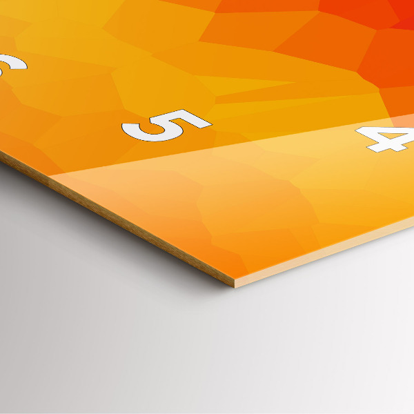 Square wall clock Colorful abstraction