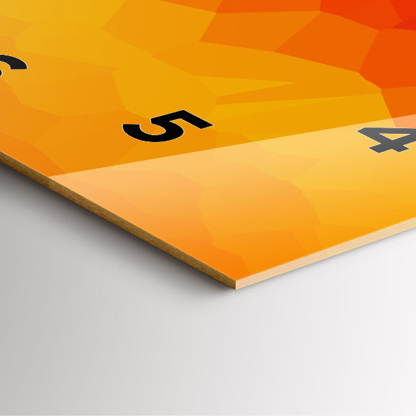 Square wall clock Colorful abstraction