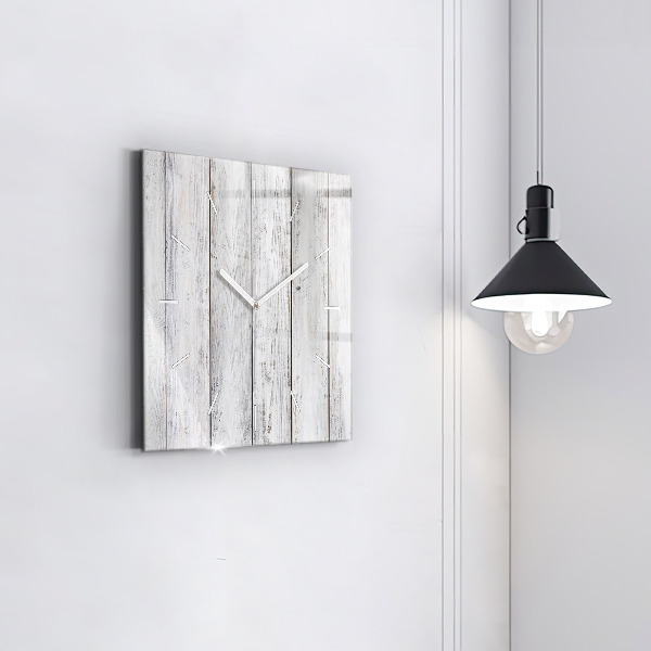 Square wall clock Painted boards