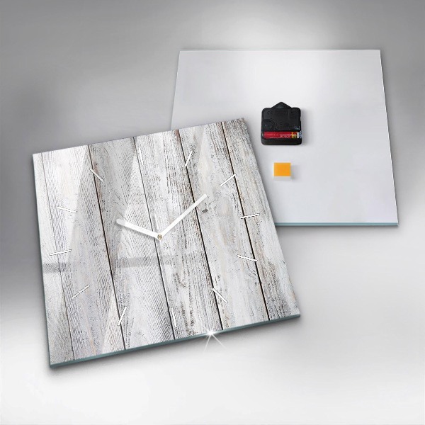 Square wall clock Painted boards