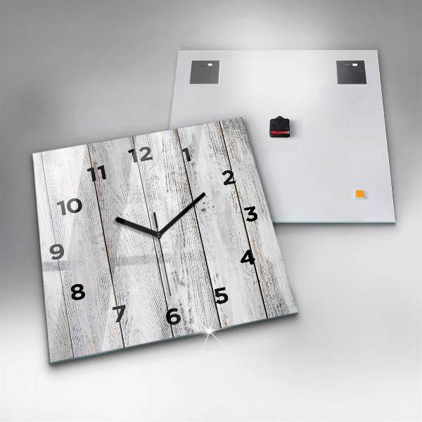 Square wall clock Painted boards