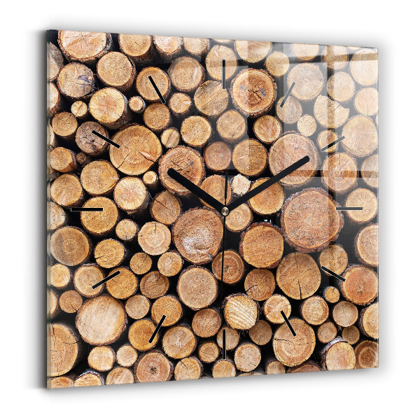 Square wall clock Tree rings