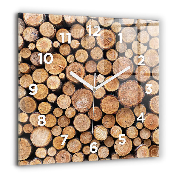 Square wall clock Tree rings