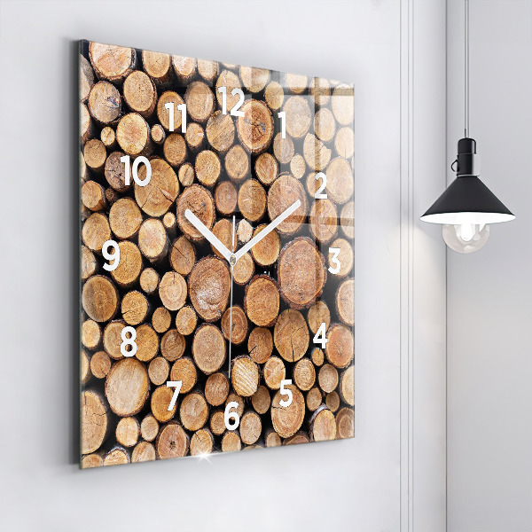 Square wall clock Tree rings