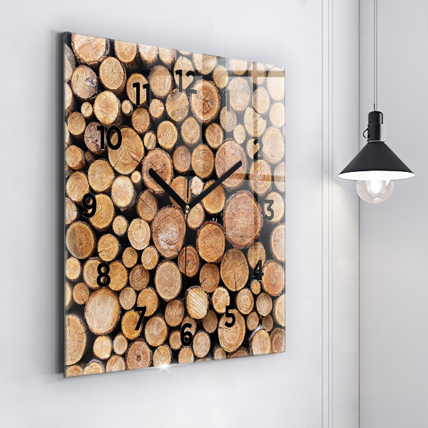Square wall clock Tree rings