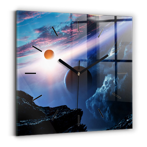 Square wall clock Great Galaxy