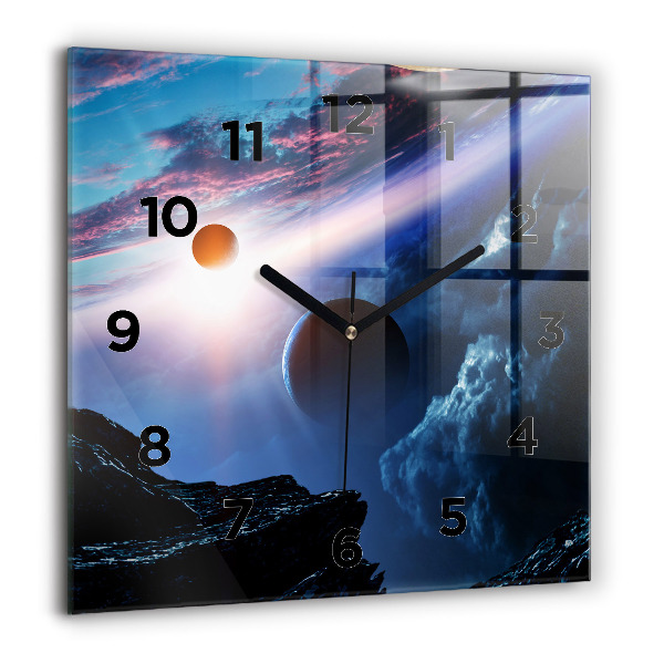 Square wall clock Great Galaxy