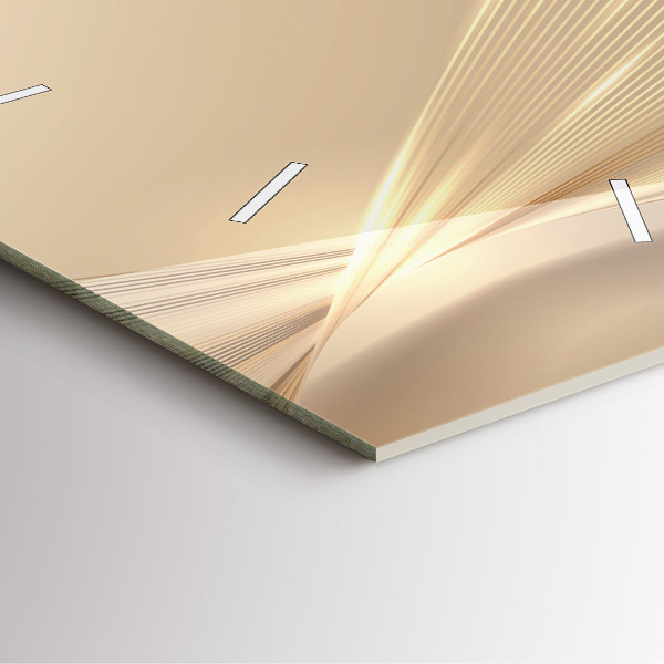 Square wall clock Abstract light