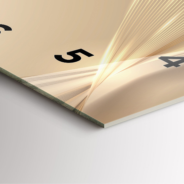 Square wall clock Abstract light