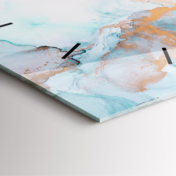 Square wall clock Abstract painting