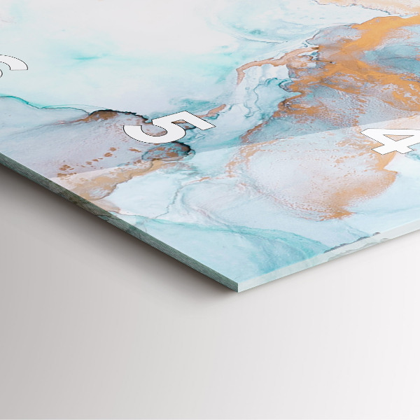 Square wall clock Abstract painting