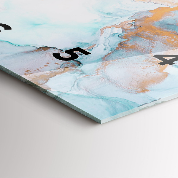 Square wall clock Abstract painting