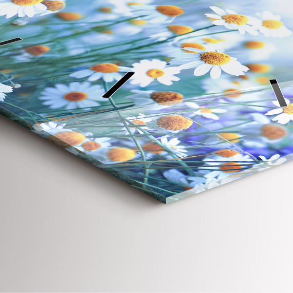 Square wall clock Butterfly in the meadow