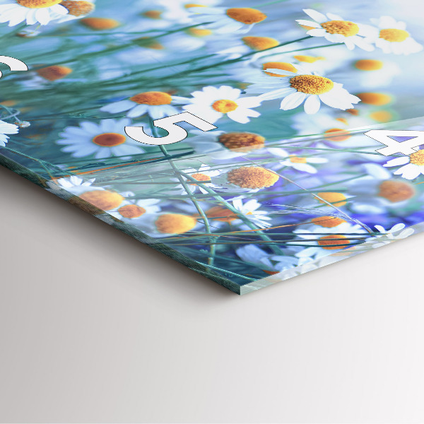 Square wall clock Butterfly in the meadow