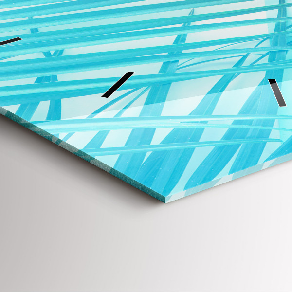 Square wall clock Tropical palm tree