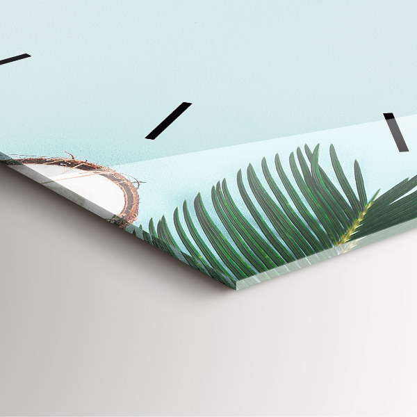 Square wall clock Summer composition