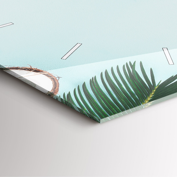 Square wall clock Summer composition