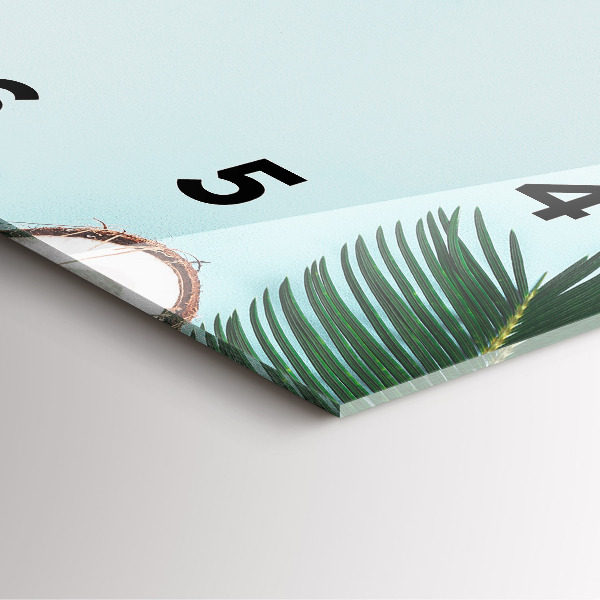 Square wall clock Summer composition