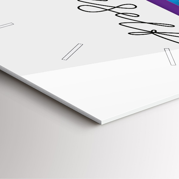 Square wall clock The inscription Be yourself