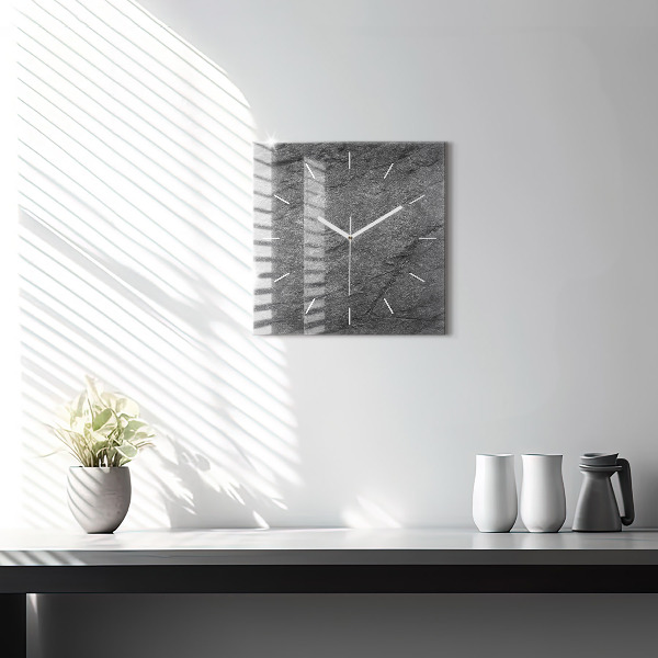 Square wall clock Volcanic rock