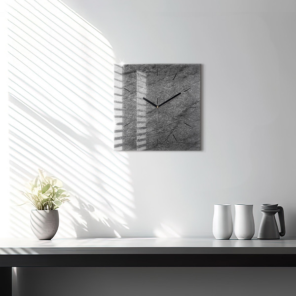Square wall clock Volcanic rock
