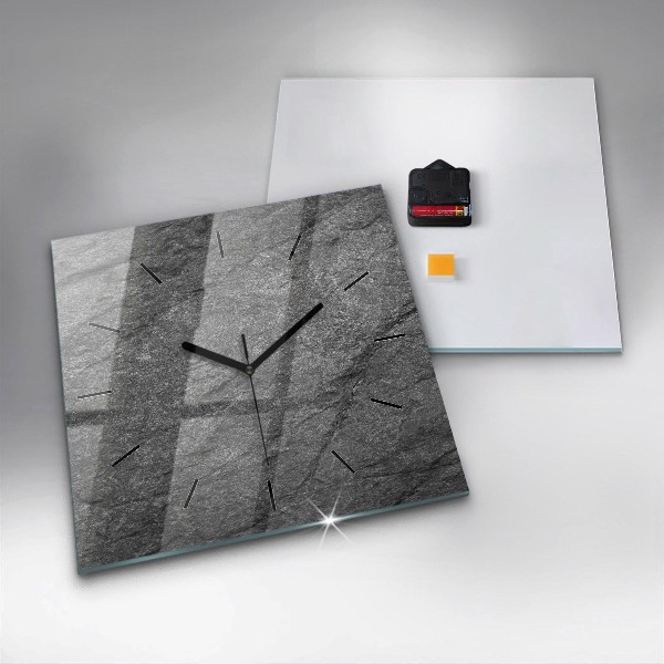 Square wall clock Volcanic rock