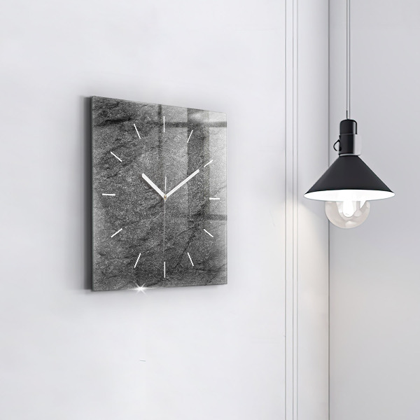 Square wall clock Volcanic rock