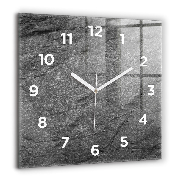 Square wall clock Volcanic rock