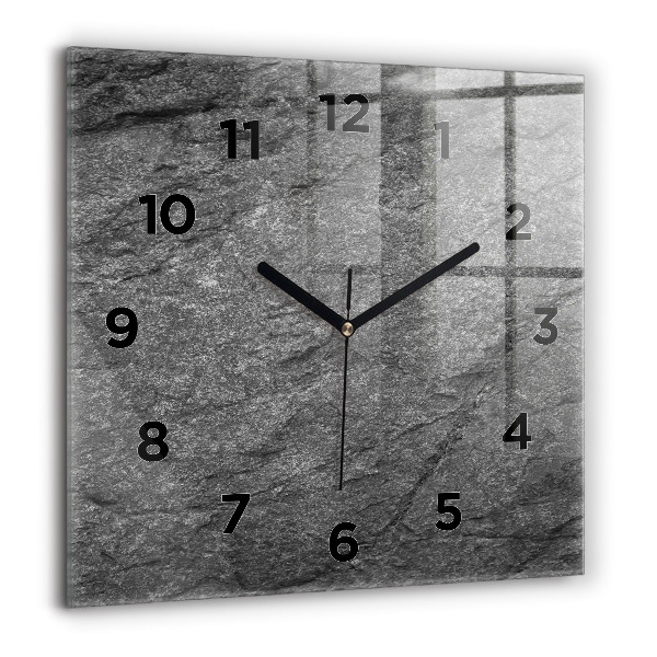 Square wall clock Volcanic rock