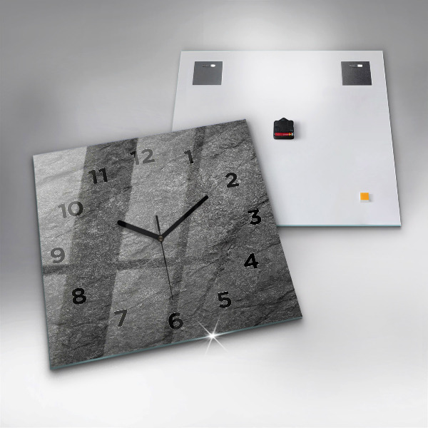 Square wall clock Volcanic rock