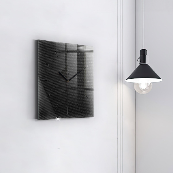 Square wall clock Dark abstraction