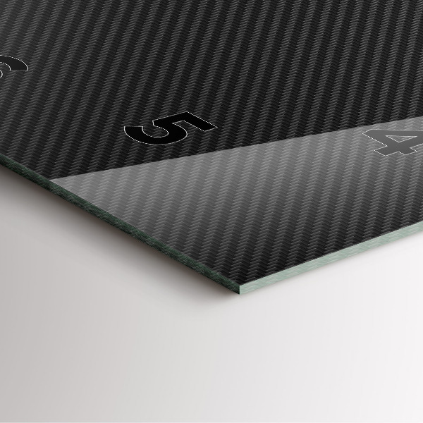 Square wall clock Dark abstraction