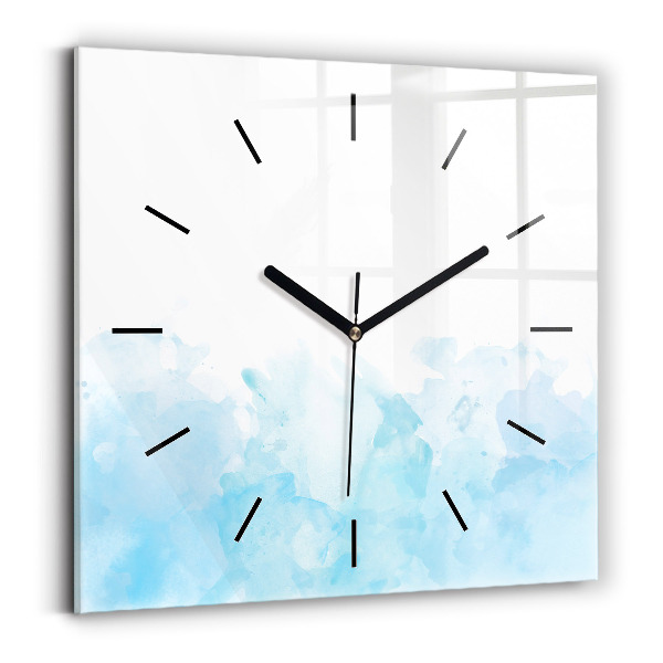 Square wall clock Painted spots