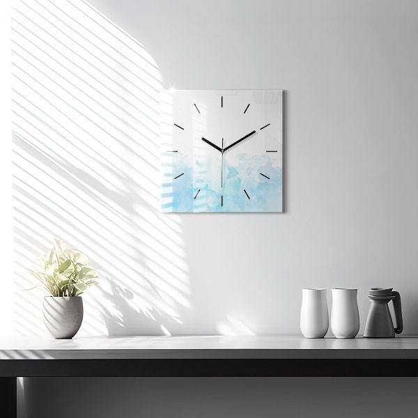 Square wall clock Painted spots