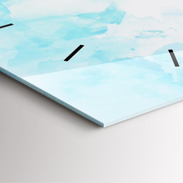 Square wall clock Painted spots