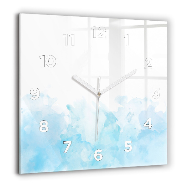 Square wall clock Painted spots