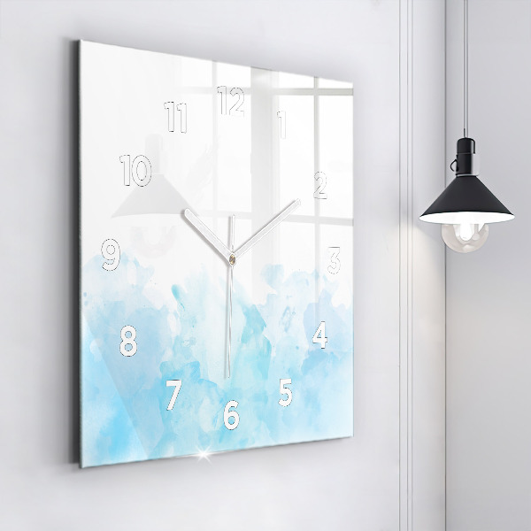 Square wall clock Painted spots