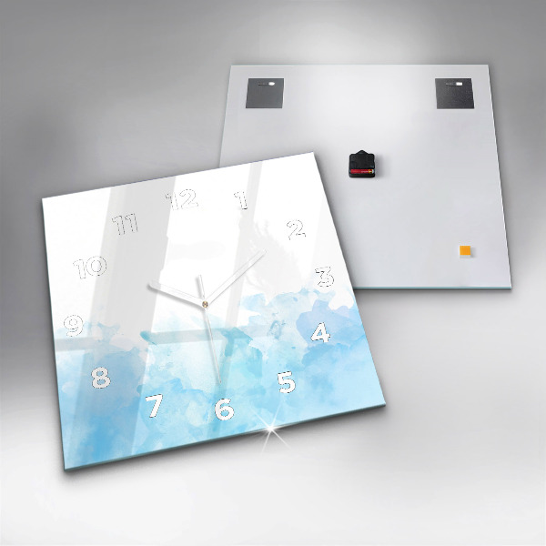 Square wall clock Painted spots